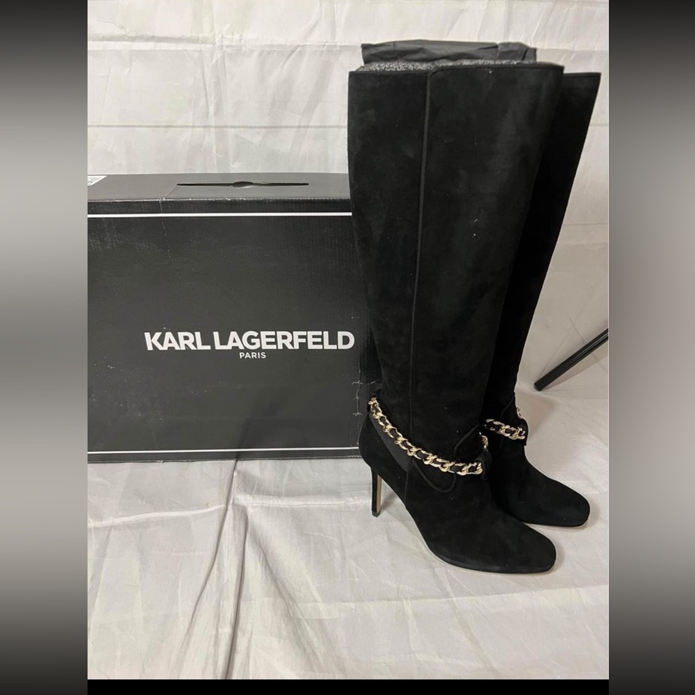 Karl Lagerfeld Maryam Tall Knee High Black Boot